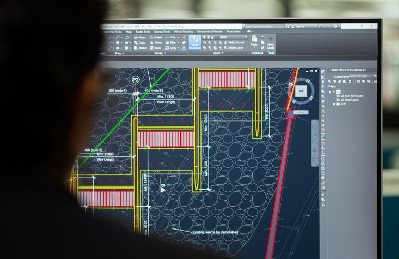 Технически чертеж в CAD